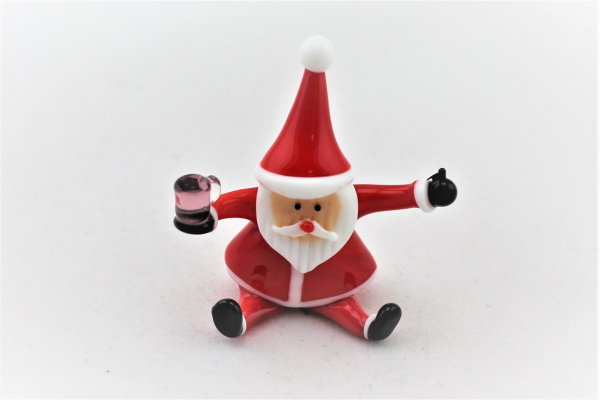 Santa Claus with mulled wine